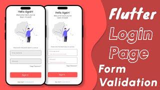 Flutter Login Page with Form Validation