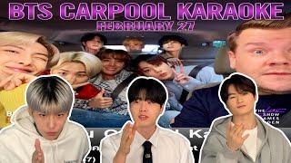 Koreans React To BTS Carpool Karaoke