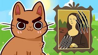 Котик Едун рушит музей, мультик игра летсплей про кота #14