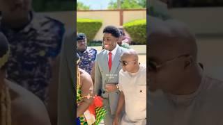 Asantehene Otumfuo’s son Nana Kwame Kyeretwie arrives at the his graduation ceremony at DPS In’t Sch