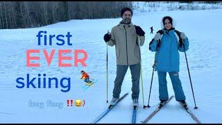 ️️Very Funny Video | First Ever Skiing Experience for Maryam, Fatima & Family | Oslo, Norway 2024