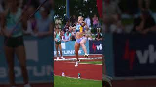 The moment you realise it's a good throw  #shorts #athletics #javelin