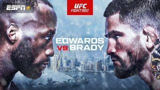 UFC LONDON LIVE EDWARDS VS BRADY LIVESTREAM & FULL FIGHT NIGHT COMPANION