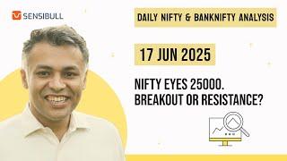 NIFTY & BANK NIFTY Analysis for Tomorrow | Stock Market Outlook | 17 June 2025, Tuesday