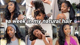 A WEEK IN MY STRAIGHT NATURAL HAIR | How I Style, Refresh, & Maintain My Silk Press