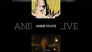 Anime VS Live Sanji-san. #trending #anime #onepiece #sanji #netflix