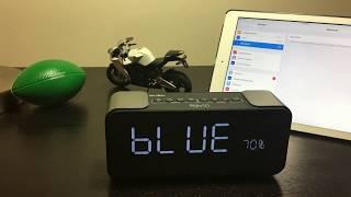 Ravio Aluminum 10W Bluetooth Speaker and Clock Radio Quick Review & Demo