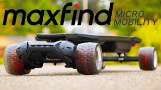 Maxfind FF Belt Electric Skateboard Review - Incredible flexible composite deck