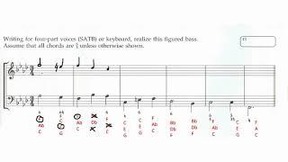 Figured Bass Realization Walkthrough | ABRSM Grade 6 Music Theory