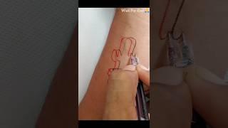New Tattoo trick is unlocked again.#tattoo #shorts..