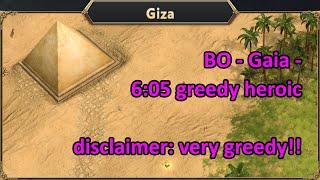 Greedy 6.05 heroic Gaia on Giza - vs Titan AI