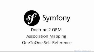 Doctrine OneToOne SelfReference - Doctrine ORM Symfony 3