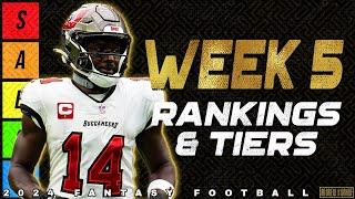 Week 5 Wide Receiver Rankings - 2024 Fantasy Football