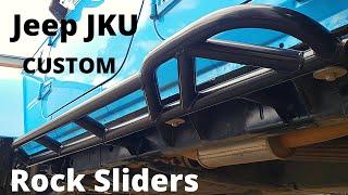 Jeep JKU Gets Custom Rock Sliders by Balmer Fab! (Short Version)