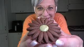 BISCOTTI OCCHIO DI BUE AL CACAO - FIORI DI PASTA FROLLA facili , friabili e gustosi