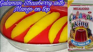 How to Make Gulaman Strawberry with Mango on Top | Milyn Avelino