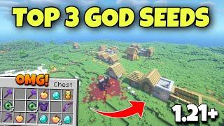 TOP 3 GOD SEEDS For Minecraft 1.21 Bedrock & PE | Seed Minecraft 1.21 | Minecraft Seeds