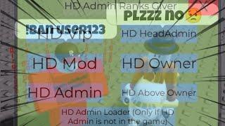 [NEW] HD ADMIN RANK GIVER | NO EXECUTOR NEED | ROBLOX SCRIPT SHOWCASE