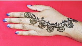 New Stylish Back Side Mehndi | Easy Mehndi Design | Mehandi Ka Design