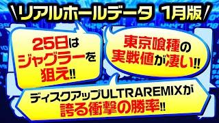 東京喰種の実戦値、大公開！激アマ機種も登場！全国データから紐解きトーク【2025年1月版】全国リアルホールデータランキング【ZENTZ】【コウタロー】【ヨシノブ】