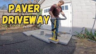 Installing an Antique Style Paver Driveway (Complete Tear Out & Installation)