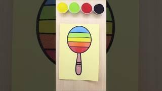 Sand Painting Maraca #short #art #satisfying #sandart #coloring #relaxing