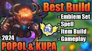 POPOL AND KUPA BEST BUILD 2024 | TOP 1 GLOBAL POPOL AND KUPA BUILD | POPOL AND KUPA - MOBILE LEGENDS