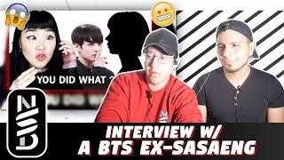 GUYS REACT TO 'Interview with a BTS EX-SASAENG / Confessions of an obsessive BTS Stalker'