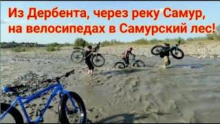 Выехали из Дербента, прошли через реку Самур. На велосипедах в Самурский лес ! 145 км в один день.