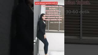 Senam Sehat Langsing Wall Sit membakar kalori meningkatkan stamina konsentrasi