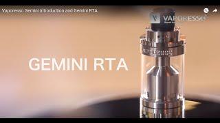 Vaporesso Gemini introduction and Gemini RTA