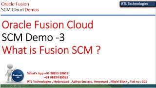 Oracle Fusion Cloud SCM DEMO | What is SCM | Real Time Training | Placement | Interview Preparation