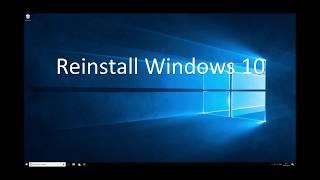 Reinstalling Windows 10 on a Blank Hard Drive