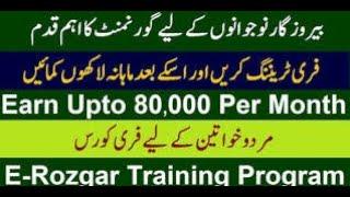 PITB E-Rozgar Training Program 2022 | PITB Free Short Courses | How to Apply Online