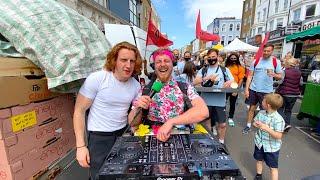 INSANE walking DJ hosts COVID CARNIVAL through LONDON!!!