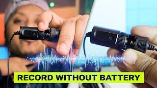 How to Use BOYA BY M1 MIC WITHOUT BATTERY! [100% Working Tricks]