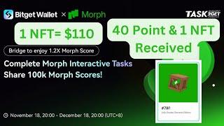 Bitget Wallet Morph Airdrop Payment Proof: 40 Points & 1 NFT Received | How To Sell NFT