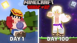 100 Өдрийн турш minecraft дээр LUFFY болсон нь