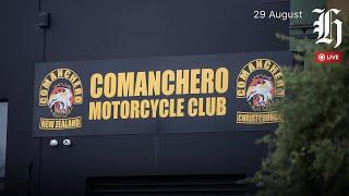 Police speak to media about Comancheros bust