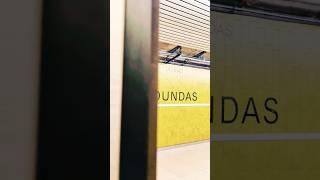  SUBWAY TRAIN ARRIVING AT DUNDAS STATION –  TORONTO, CANADA #shorts #train #station #dundas
