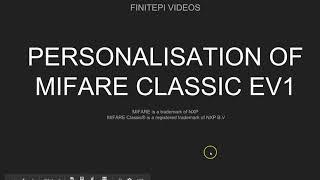 Mifare Classic EV1 UID personalisation options - 1