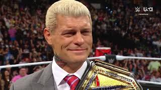 Triple H congratulates Cody Rhodes for finishing his story (2/5): Raw After Mania, Apr. 8, 2024