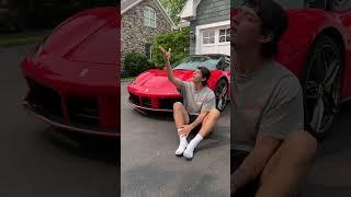 Jumping on the hood of a Ferrari  - #shorts