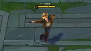 Ezreal bailando poker face