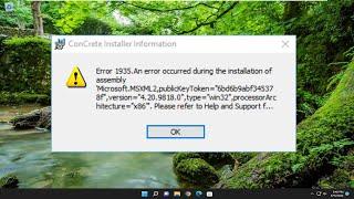 Error 1935 An Error Occurred During The Installation Of Assembly Component FIX [Tutorial]