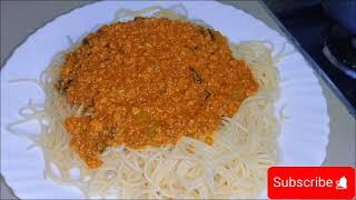 African's famous spaghetti Bolognese Easy to cook and it only takes 30 - 45min , Easiest method.