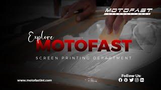 Motofast International Screen Printing Department  #screenprinting #printing #leathercraft