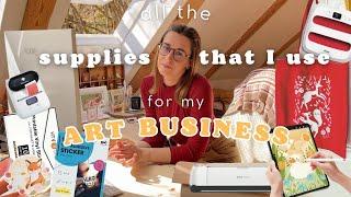 Art Business Essentials  supplies to make products & pack orders | how to start an art business