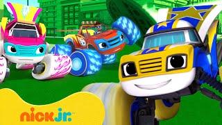 Super Hero Blaze Saves Axle City w/ Super Wheels!  Blaze and the Monster Machines | Nick Jr.