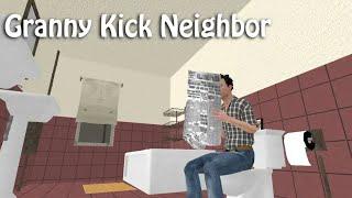 Вот это бабка! Granny kick Neighbor- Первый Взгляд